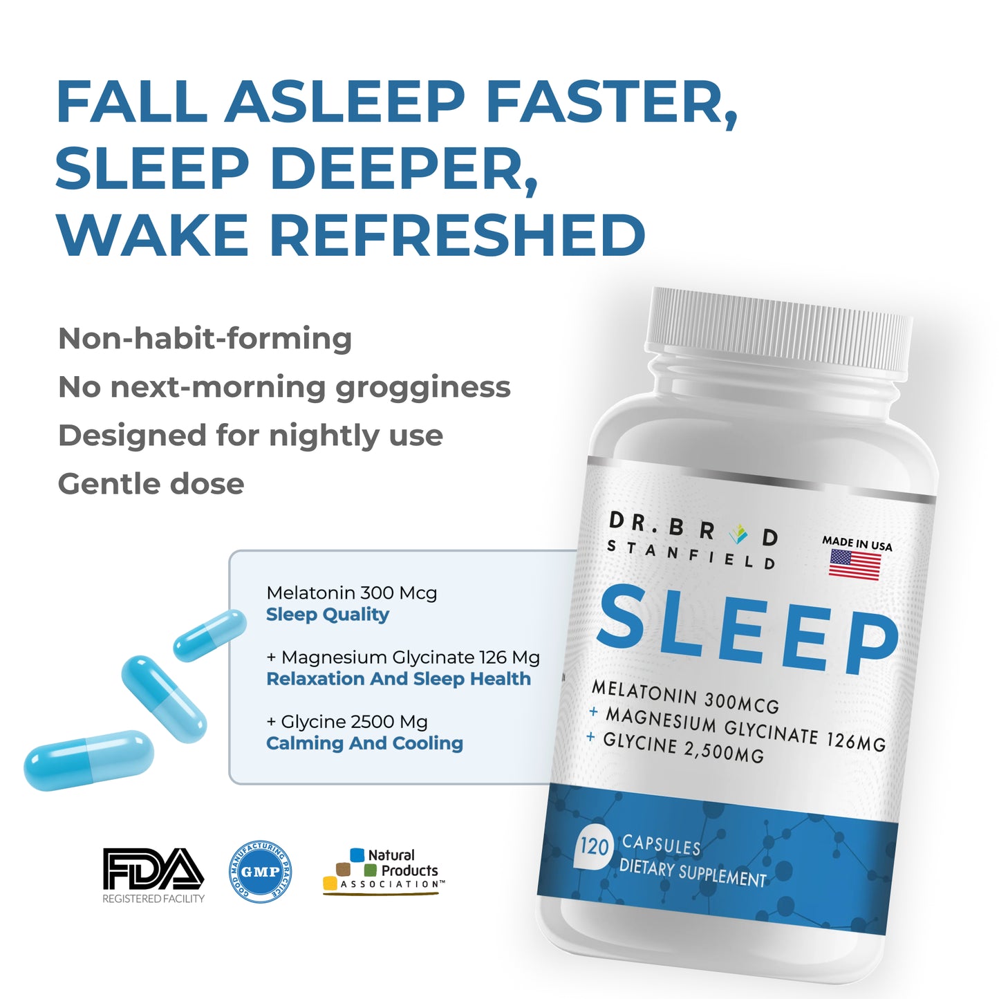 Sleep (Melatonin + Magnesium + Glycine)